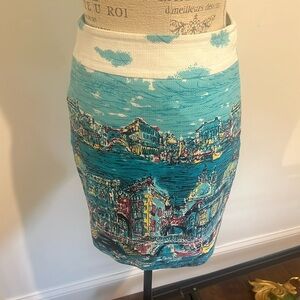 Talbots Venice Print Skirt